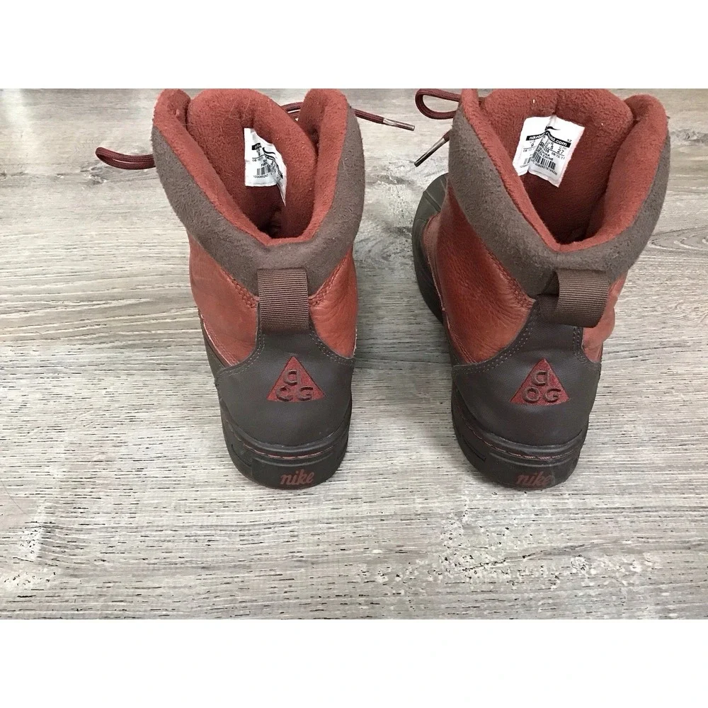 Nike Mens Size 9 Woodside 2 Leather Boots Waterproof Hiking Outdoor 386469-206